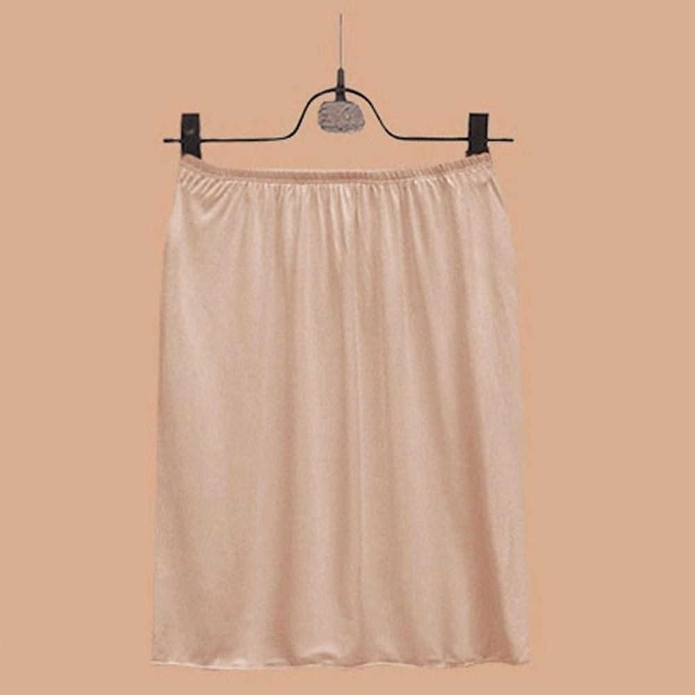Kvinder elastisk talje kort underkjole kort stretch satin indvendig slid nederdel blødt halv slip underkjole dame nederdel tilbehør