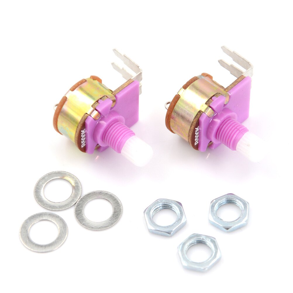 2pcs/lot Potentiometer WH149 Linear Potentiometer 15mm Shaft With Nuts And Potentiometer Button Cap for 500K