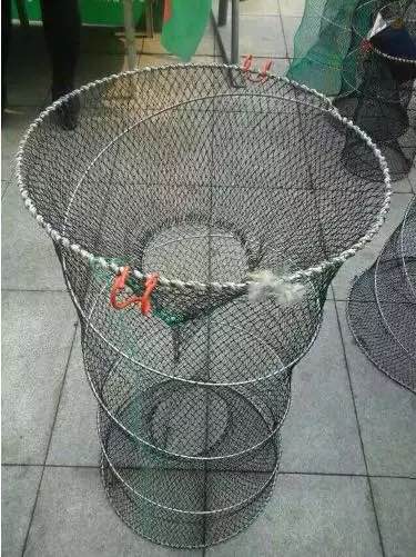 1pc Fishing Collapsible Trap Cast Keep Net Crab Crayfish Lobster Catcher Pot Trap Fish Net Eel Prawn Shrimp Live Bait