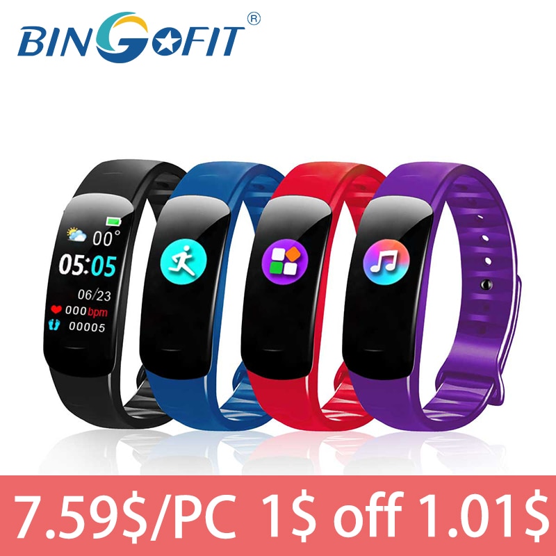 Bingofit Smart Band Armband Mannen Vrouwen Elektronica Voor Android Ios Kids Smartwatch Waterdichte Hartslagmeter Fitness Tracker