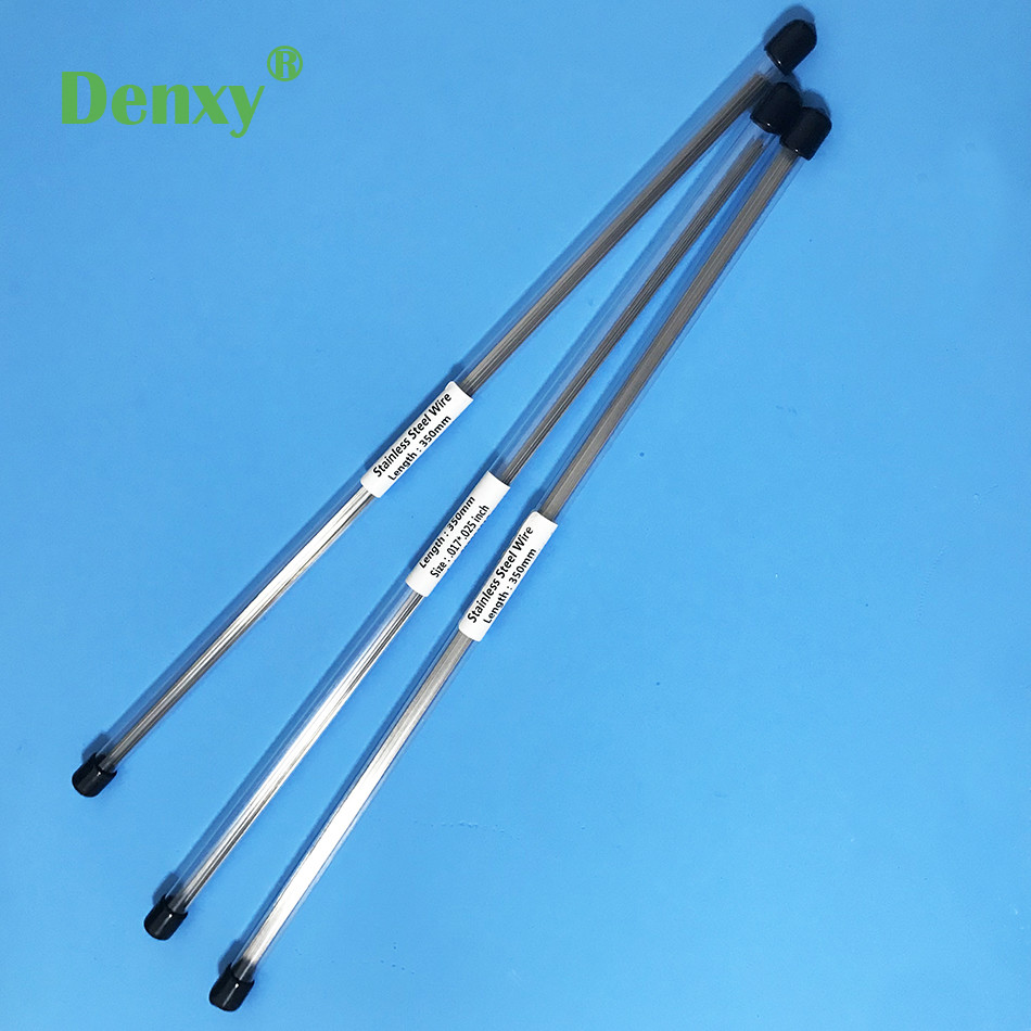 60 stücke Denxy Zahn Twist Draht 6 draht Koaxialkabel Draht Kieferorthopädische Drahtbogen Zahn Ligatur Draht Kieferorthopädische Halterung Zahn Hosenträger x