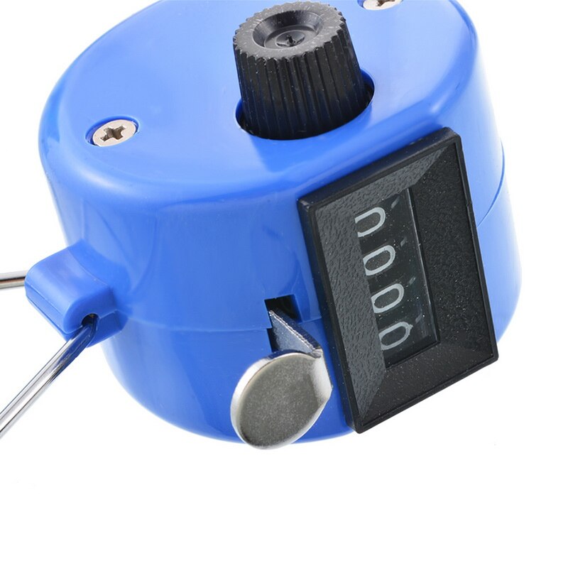 Clicker 4 Digit Number Counters Plastic Shell Hand Finger Display Manual Counting Tally Clicker Timer Soccer Golf Counter