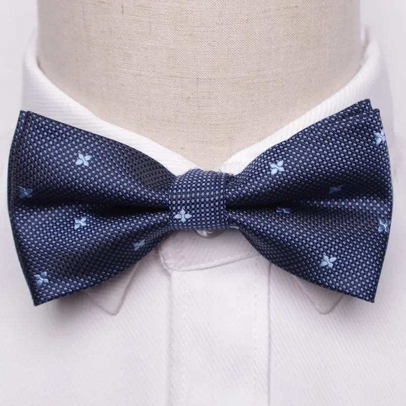 Laços pretos clássicos masculinos, gravata borboleta de poliéster, tecido, ponto, verificado, borboleta descascada, vestido de casamento, cão formal masculino, moda