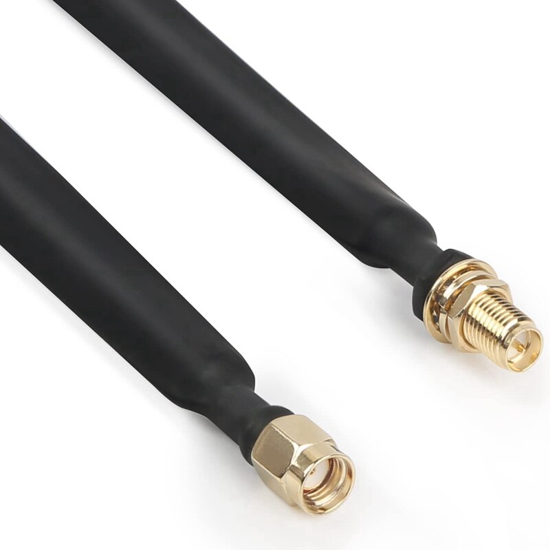 Lora Flat Cable Male Female Window And Door Feed Thru Coaxial Cable Extension Adapter For Lora Wifi