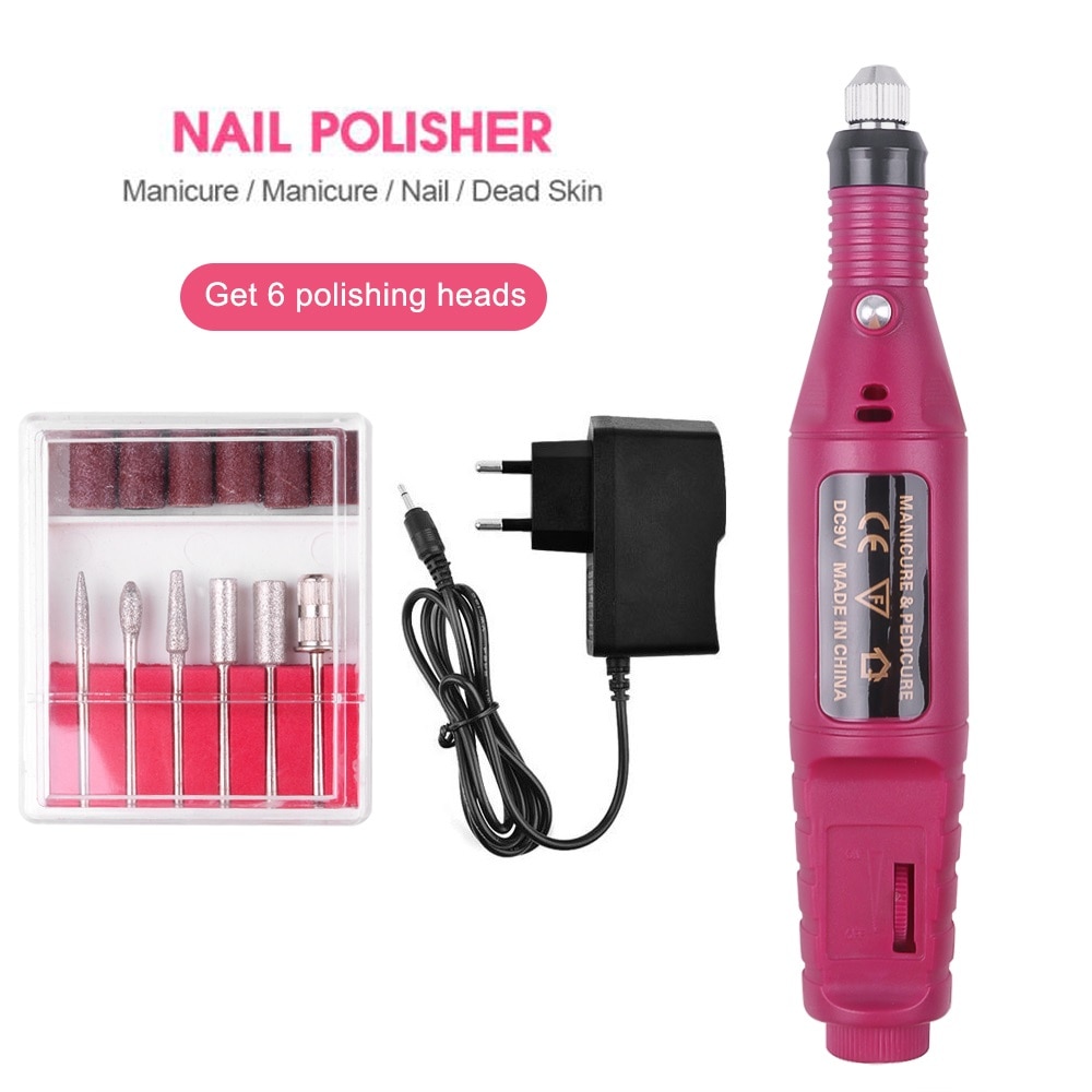 Nail Boormachine Elektrische Nagel Polijstmachine Bestand Slijpen Pedicure Boor Set Uv Gel Remover Nail Art Manicure Tool Apparatuur