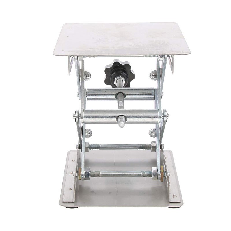 200mm Home Stainless Steel Router Lift Table Woodworking Engraving Lab Lifting Stand Rack Lift Platform for Cutting Wood