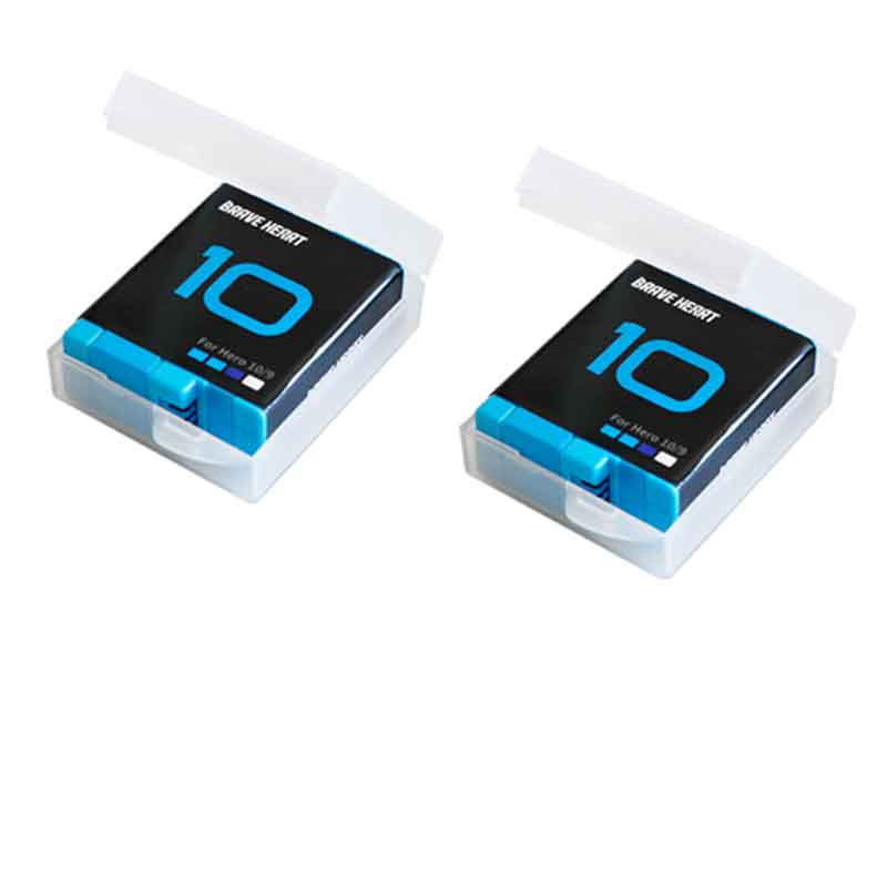 Boîtier de chargement de batterie GoPro 10 9, 3 voies, boîte de rangement de batterie 1980mAh, pour Go pro Hero 9 10, accessoires: 2battery