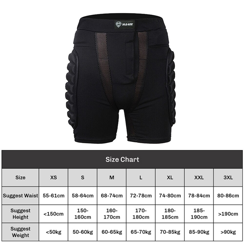 Hip Butt Protection Padded Shorts Armor Hip Protection Shorts Pad for Snowboarding Skating Skiing Riding