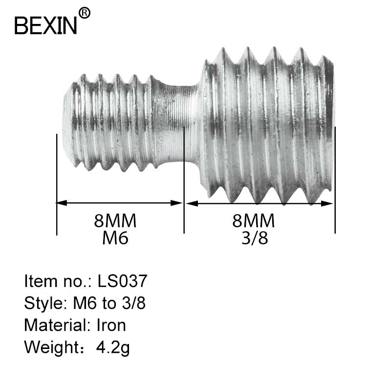 Camera Accessories Camera screw 3/8 To 1/4 Inch Monut Adapter Fixed Screw For Camera DSLR Tripod Monopod Connection Mounting: LS037  1PC
