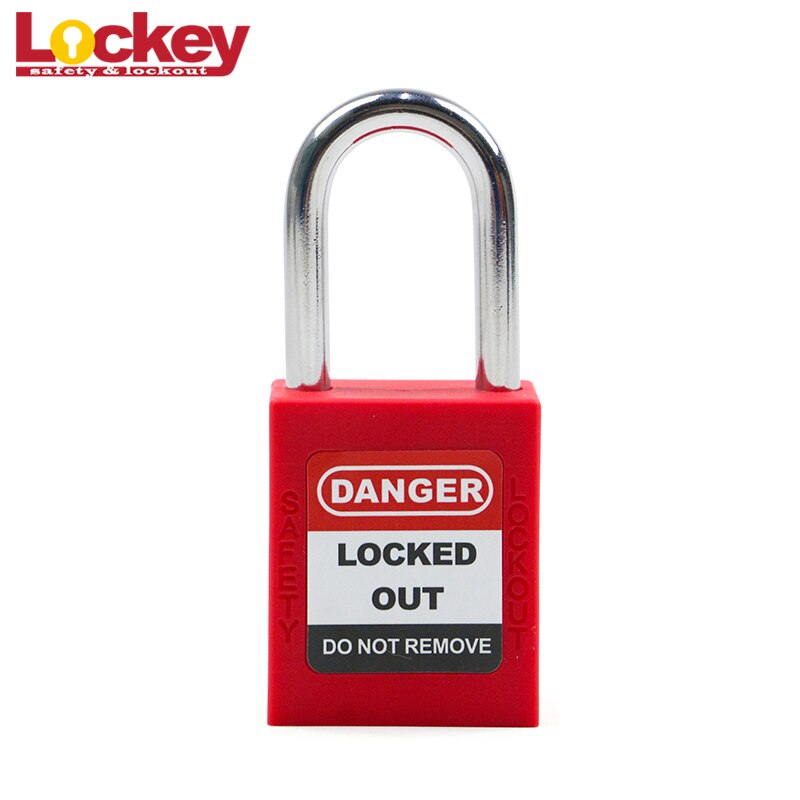 China Lockey Loto Safety Padlock 38mm Steel Nylon Shackle ABS Plastic Body Safe Lock Lockout Tagout: P38S