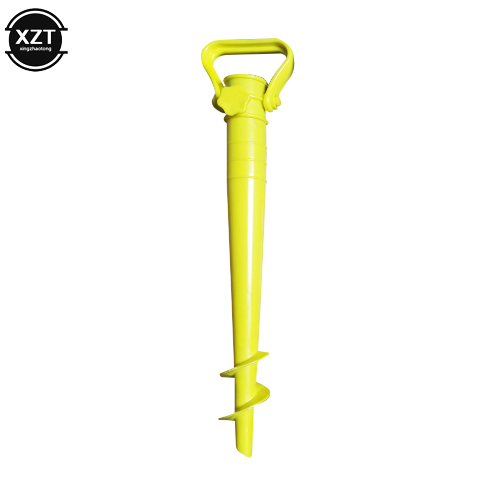 Support de pêche pour plage et soleil, équipement de pluie, jardin, parasol, injecteur au sol, support de parapluie à pointes, support commandé, 1 pièce: YELLOW