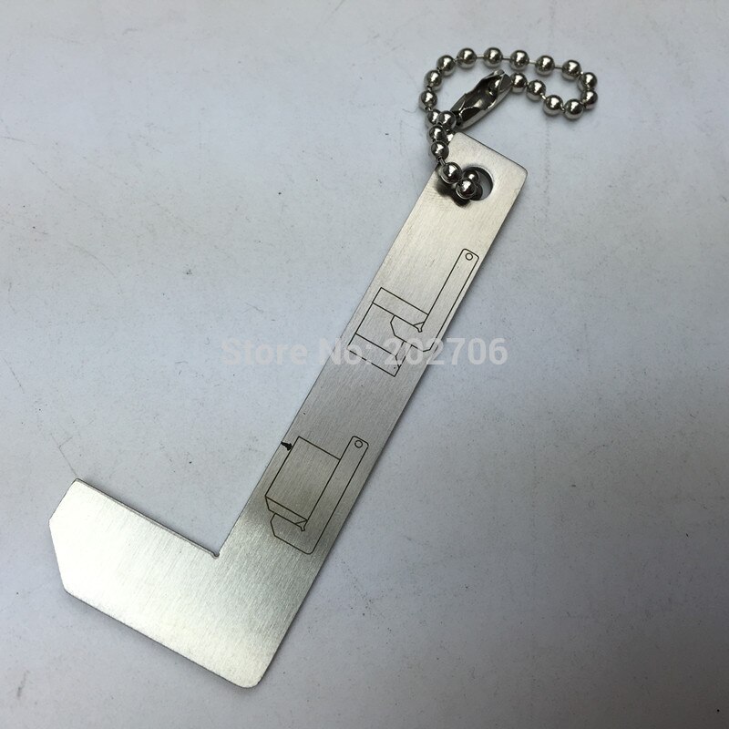 Calibrador de chaflán de acero inoxidable, regla de chaflán de graduación de 0-15mm, precisión de 0,5mm, 0,25mm