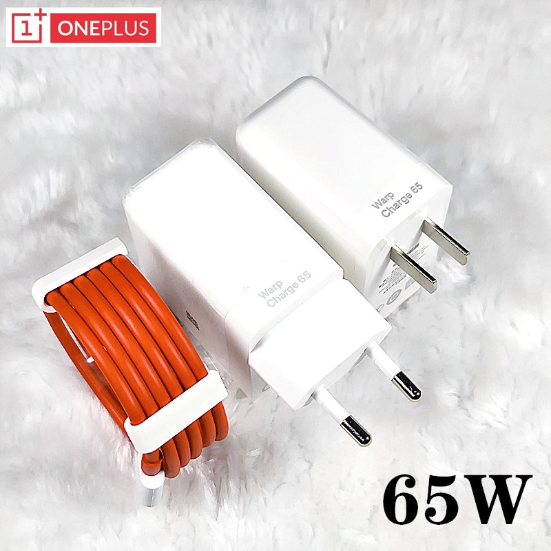 Oneplus 65w charger original EU Warp Fast charger adapter Type C To type C Cable For OnePlus 9 PRO 8T 8 Pro 8 7T Pro Nord