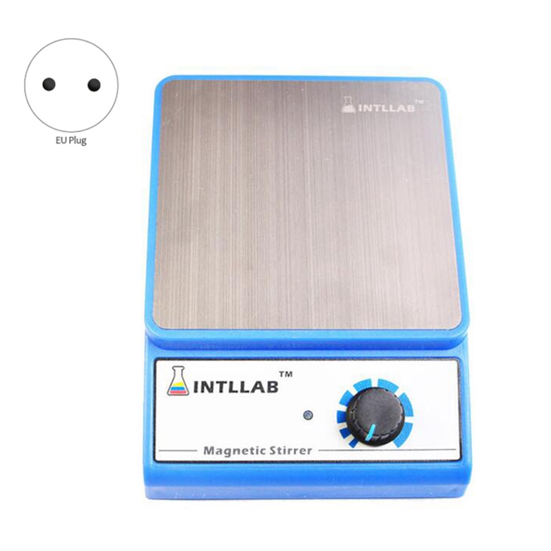 INTLLAB Magnetic Stirrer Stainless Steel Magnetic Mixer With Stir Bar (No Heating) Max Stirring Capacity: 3000Ml