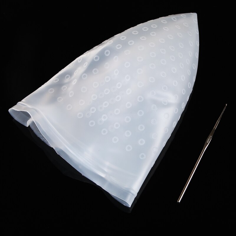 Koloryzująca włosy czapka hak Szczotka kolorowanie podkreślanie profesjonalny wielokrotnego użytku silikonowy barwnik kapelusz kolor włosów podkreślanie czapka fryzjerska