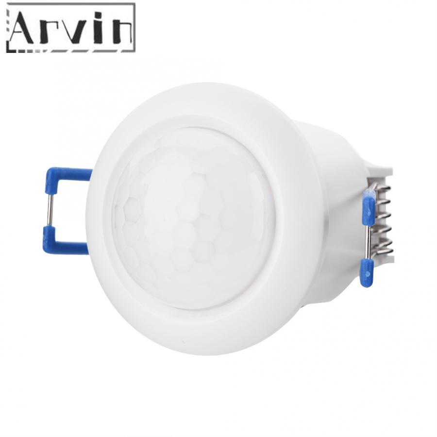 360 Degree Recessed Automatic Infrared PIR Motion Sensor Switch with Time Delay for Ceiling Light Interruptor