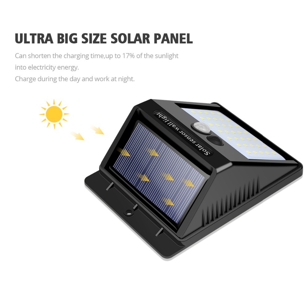 Solar Led Straat Licht Voor Huis Tuin Hek Pir Motion Sensor Detection Muur Lampen 100 35 20 Leds 2835 Solar licht Waterdicht