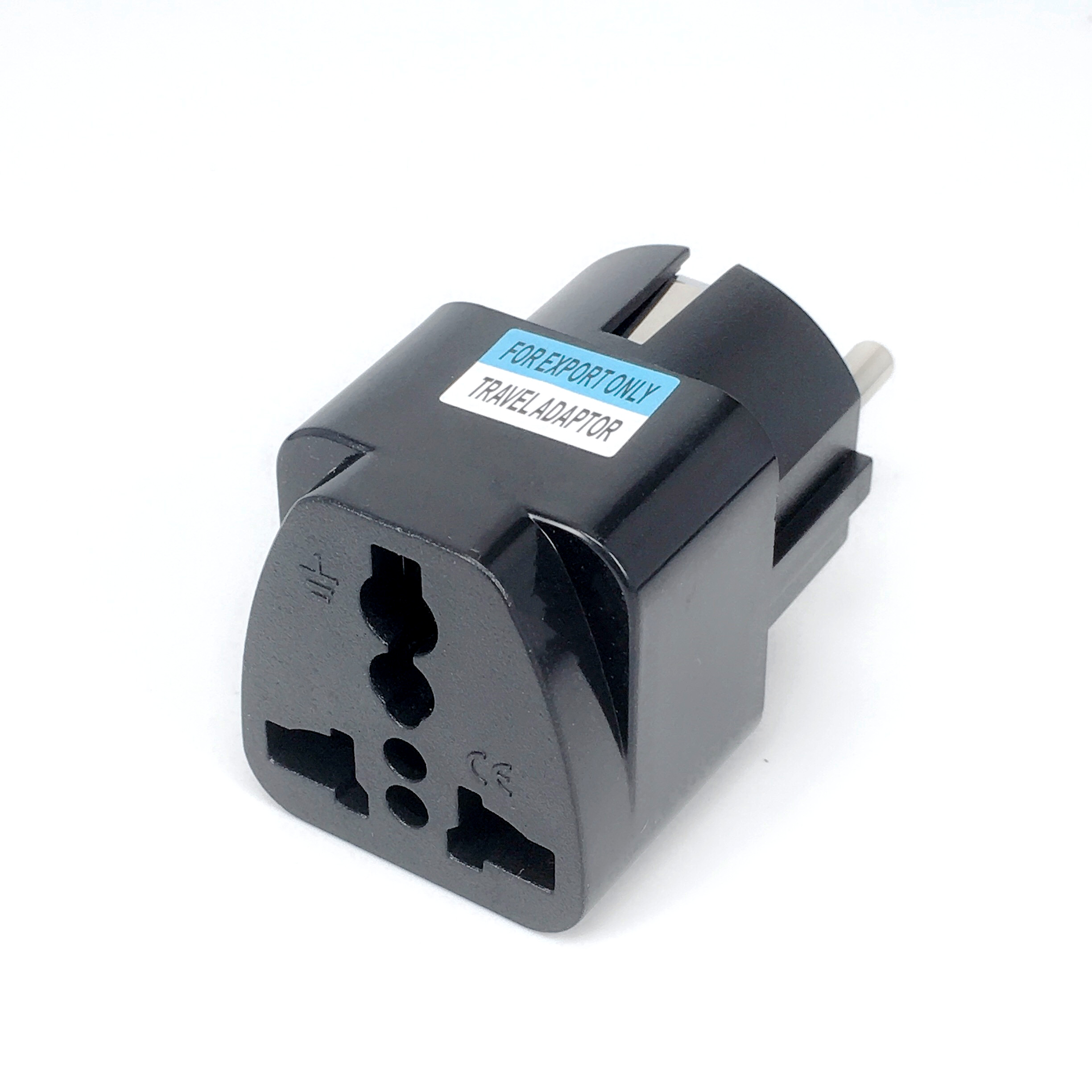 1 stücke Universal- EU Stecker Adapter Internationalen AU UK uns Zu EU Euro KR Reise Adapter Elektrische Stecker Konverter Energie buchse: Schwarz