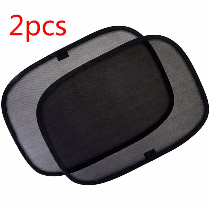 Parasol de ventana lateral para coche, protector de pantalla electrostática, funda Anti-UV, 2 uds.: 2pcs
