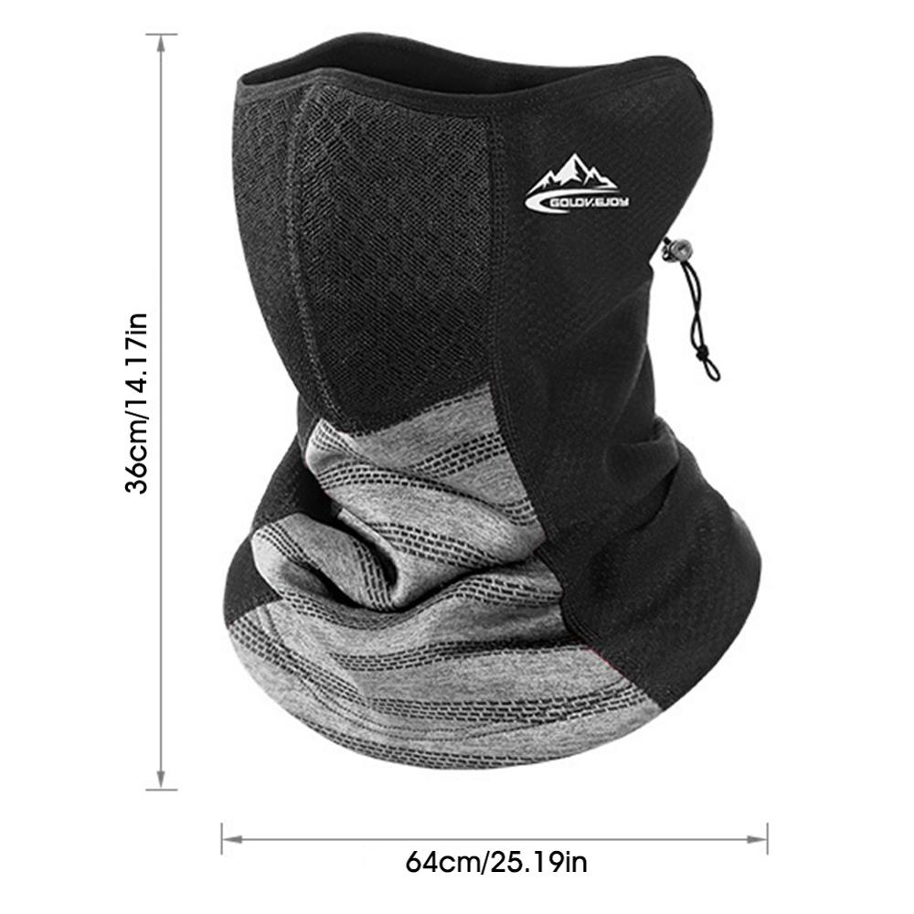Mannen Winter Thermische Fleece Bandana Buff Hals Warm Gaiter Sport Gezicht Oor Cover Half Masker Snowboard Ski Wandelen Fietsen Sjaal