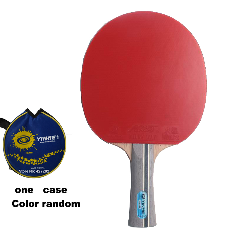 Yinhe-Children's Ping Pong Racket, Table Tennis finished Racket, Pimples in Training, 4 Stars, Player, 04B: WHITE