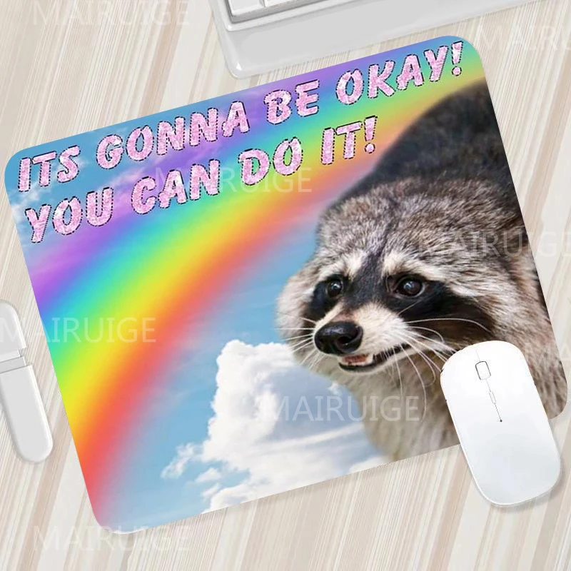 Funny Meme Small Mouse Pad Kawaii Office Mat Gamer Rugs Cute Desk Mats Gaming Accessory Mouse Table Carpet Surface for Computer