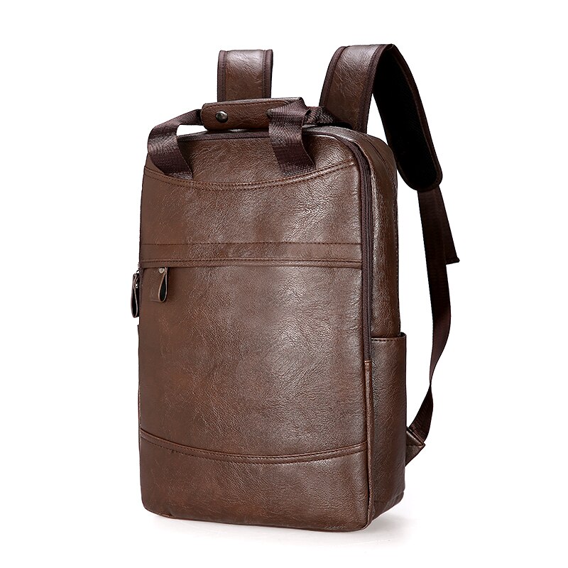 Sac à Dos Homme Cuir PU élégant 34x12x38cm | Grande Capacité Marron Neuf Avec étiquettes