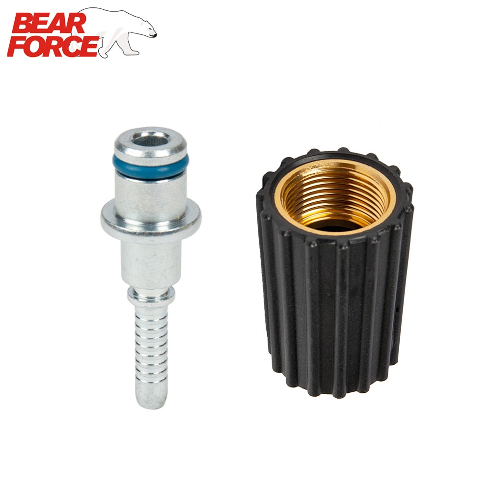 High Pressure Washer Hose Insert Fittings DN6 D14mm Ring Nut M22 Car Washer Water Cleaning Hose Pipe Fitting Twist Connector