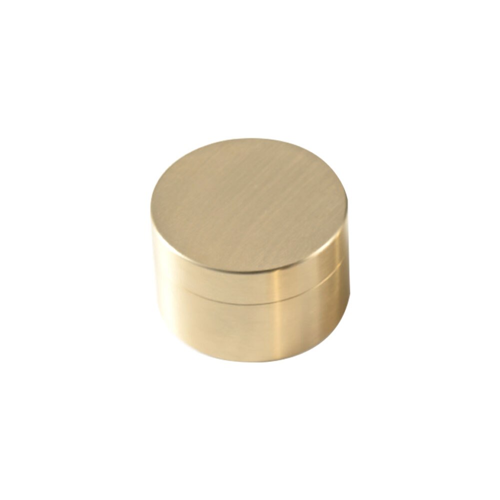 Multifunctional Brass Seal Cabin Medicine Metal Jewelry Storage Box Pocket Pill Holder Container Waterproof Brass Pill Cases: M