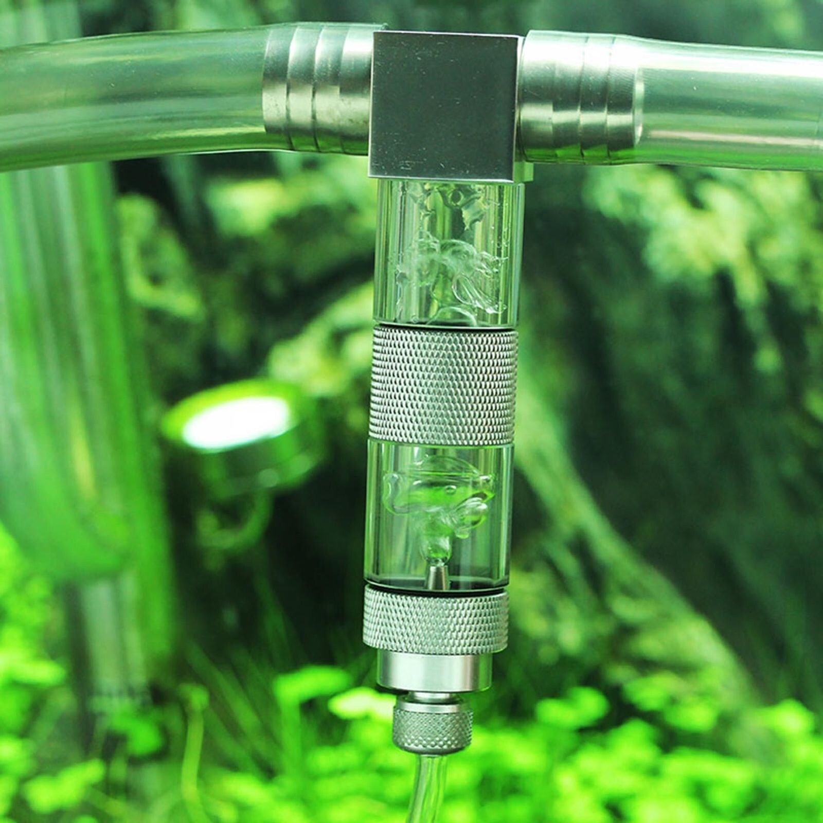 12/16mm External Co2 Atomiser Diffuser Bubble Counter Co2 Reactor Aquarium Carbon Dioxide Refiner Generator For Plant Tank