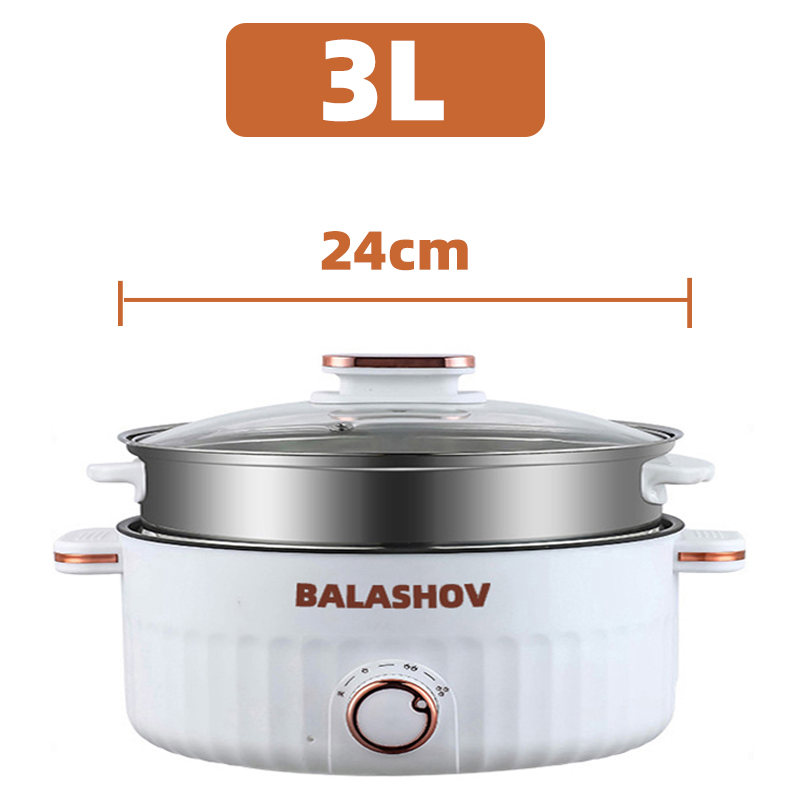 Olla eléctrica multifuncional portátil para el hogar, olla de doble capa, Mini utensilios de cocina antiadherentes para cocina y electrodomésticos: YELLOW