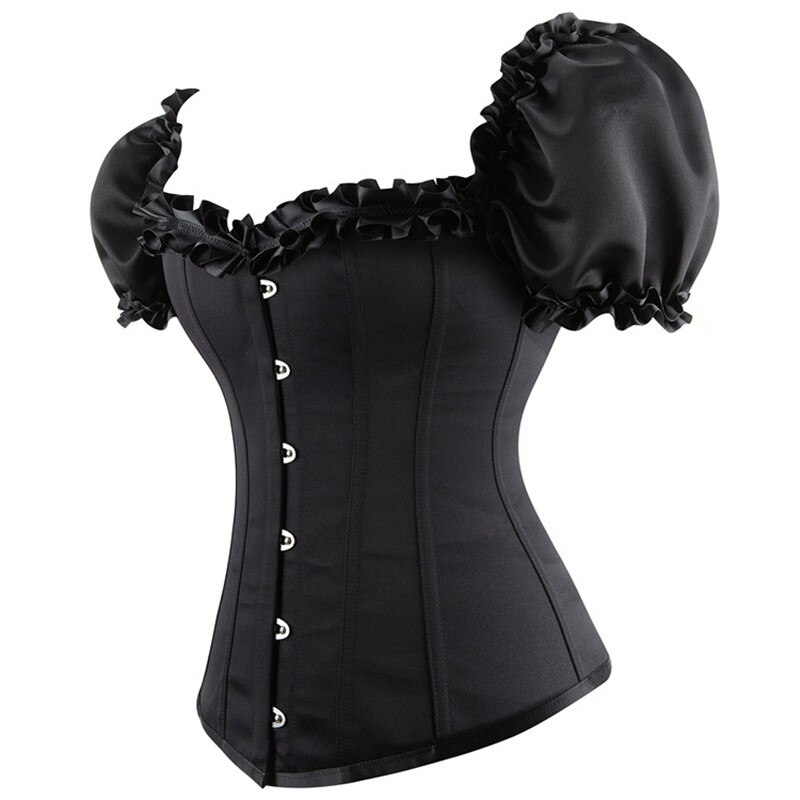 Corset grande taille, Costumes Burlesque, à lacets, bustier et Corsets, bretelles, manches, Vintage, Sexy