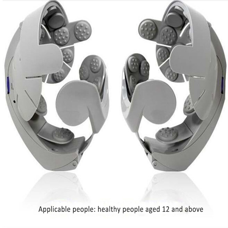 elektrische Kopf Massage Helm Kopfhaut Gehirn Entspannen Vibration Akupunktur Punkte Gesundheit Pflege @ VF