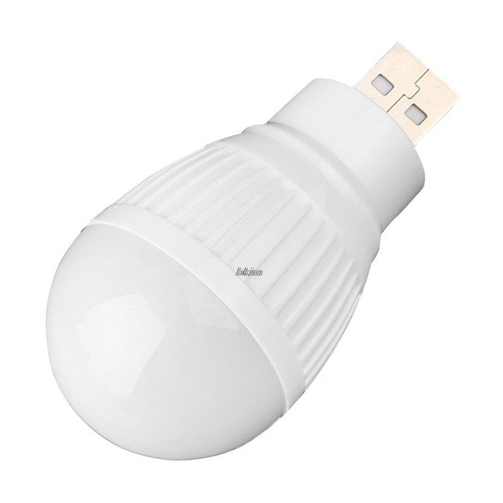 USB Night Light LED Plug Lamp Computer Mobile Power Charging USB Small Book Lamps Eye Protection Reading Light Small Round Light: white