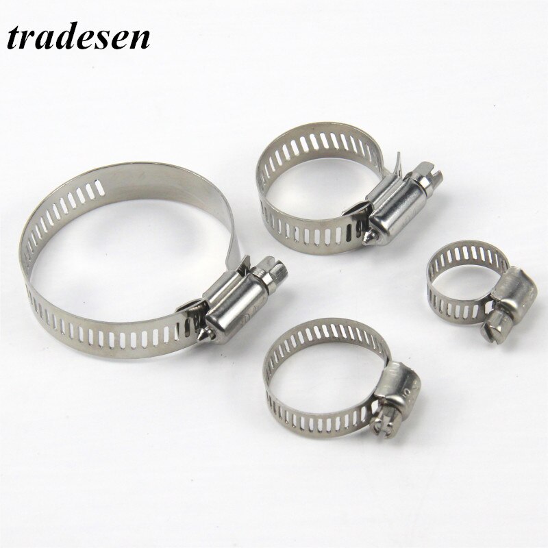 1 or 5pcs Pipe Clamps Genuine Jubilee Stainless Steel Hose Clips Fuel Hose Pipe Clamps Worm Drive Durable Anti-oxidation