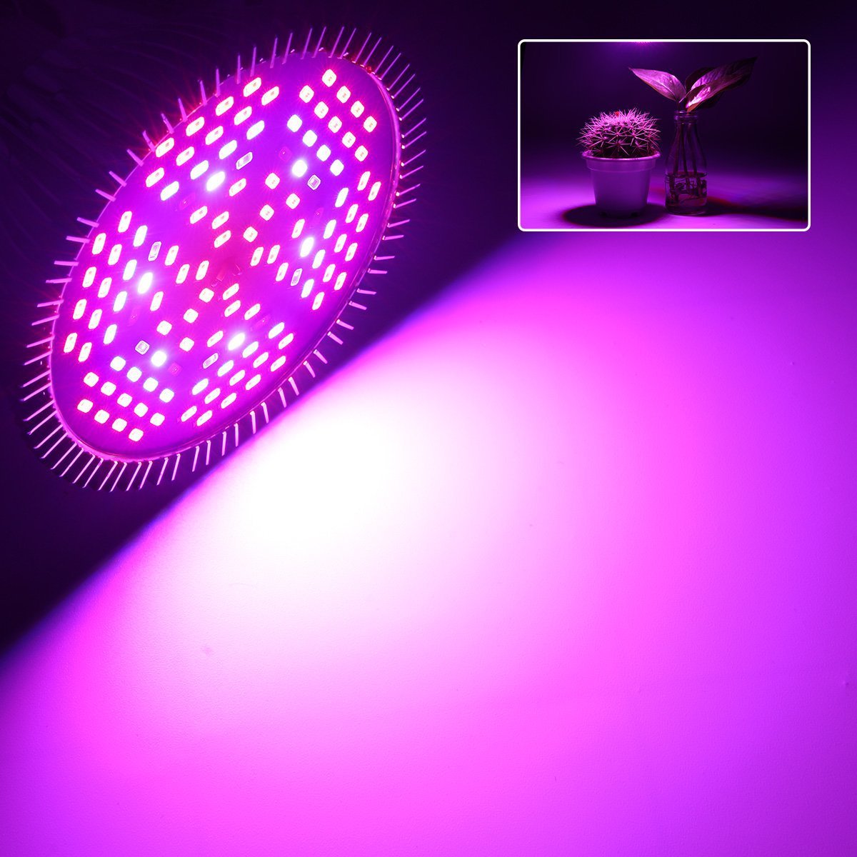 ledet vekst lyspære  e27 30w 50w 80w 100w fullt spekter 220v ir uv lampe plante blomst frøplante vokse telt hydroponisk vekst lys