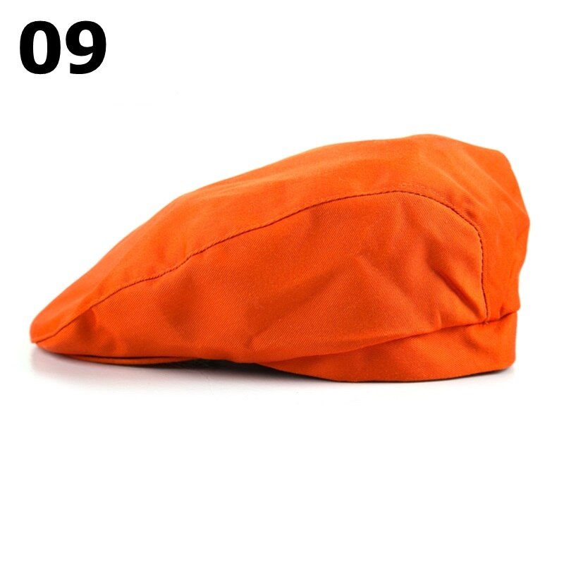 12 farver stribet kokkehat hoteluniform madlavningshatte catering restauranthat arbejdstøj hat afslappet bløde kasketter 56-58cm: 09