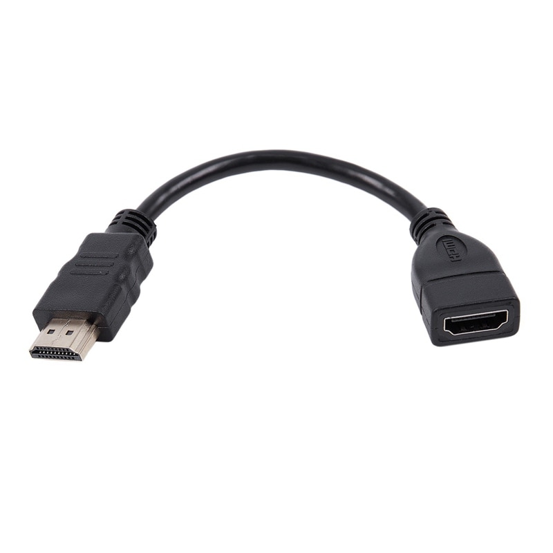 Hdmi Male To Female Extender Cable Short And Convenient For Google Chrome Cast, Fire Tv Stick, Roku Stick Connection To Tv: Default Title