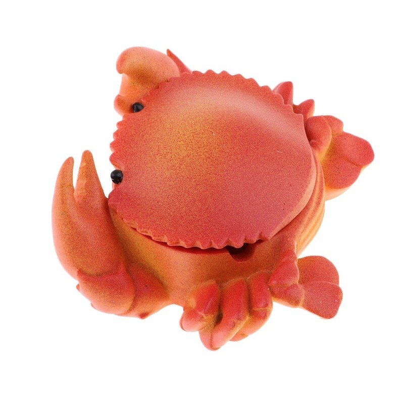 Crab Ashtray with Lid Household Ashtray Cigarette Smoking Ash Tray Desktop Ornamet for Living Room Home