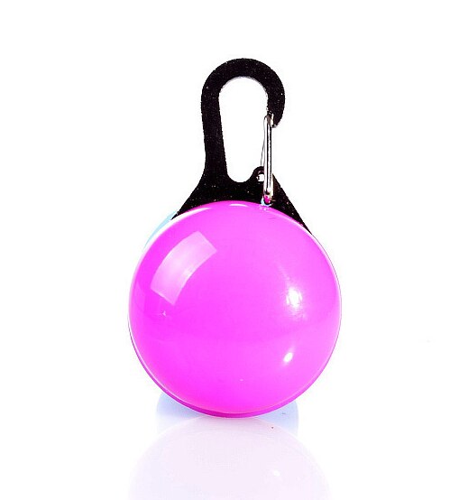 Collar LED para perro, colgante de luz nocturna para mascotas, colgante luminoso de seguridad, suministros para mascotas, accesorios para perros: Púrpura