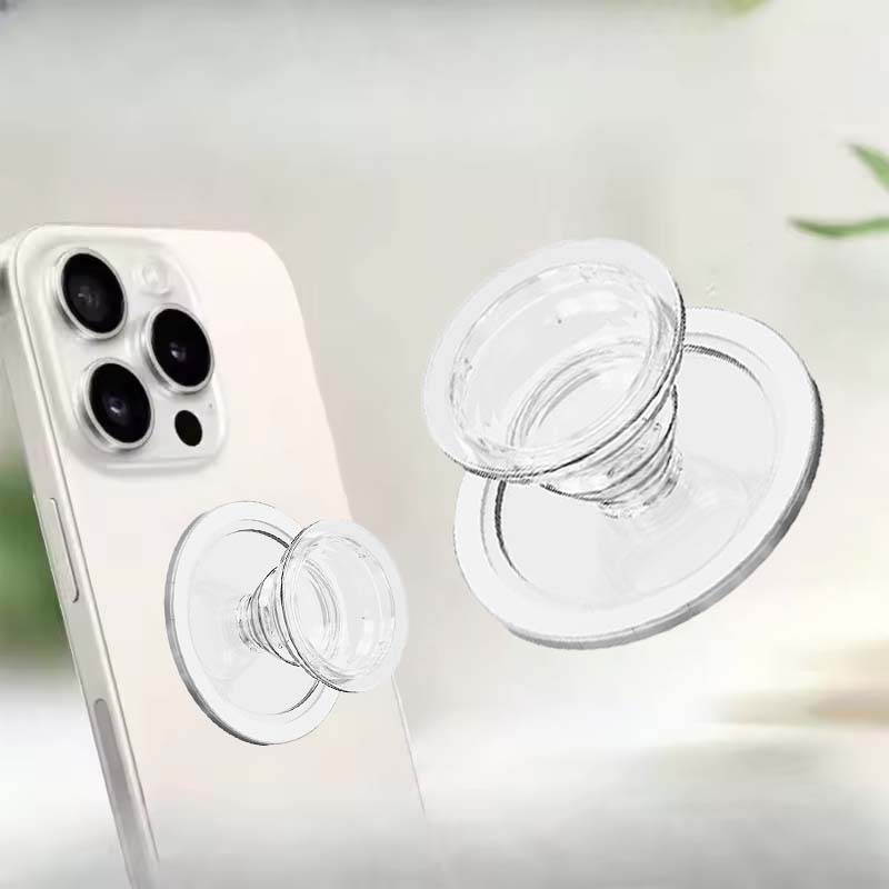 Airbag-Telefonhalter, magnetisch, transparent, faul Stand, verstellbarer Handgriff, universelle Schreibtisch-Halterung, leicht, einziehbar: Ursprünglich Titel