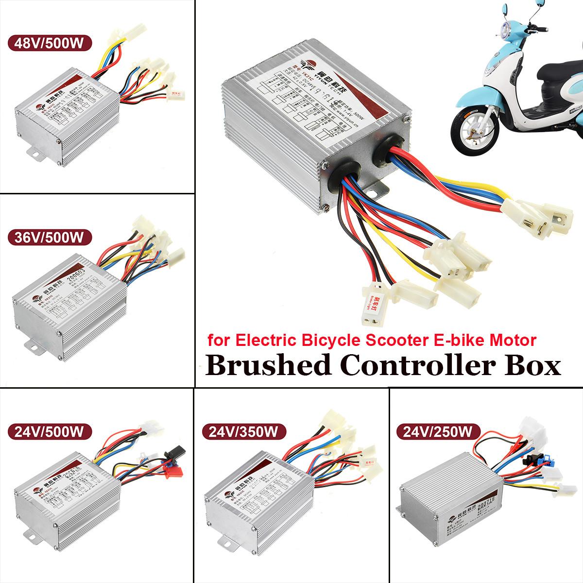24V/36V/48V 250/350/500W Electric Bicycle Accessories DC Motor Regulator Speed Controller For Electric Bicycle E-bike Scooter