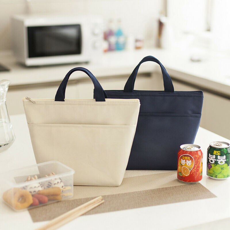 Portable Insulated Thermal Cooler Bento Lunch Box Tote Picnic Storage Bag Pouch