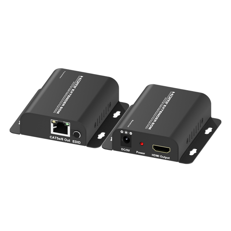 Extensor de 60M Compatible con HDMI, receptor transmisor 3D 1080p HD sobre Cat 5e/6 RJ45 TX/RX