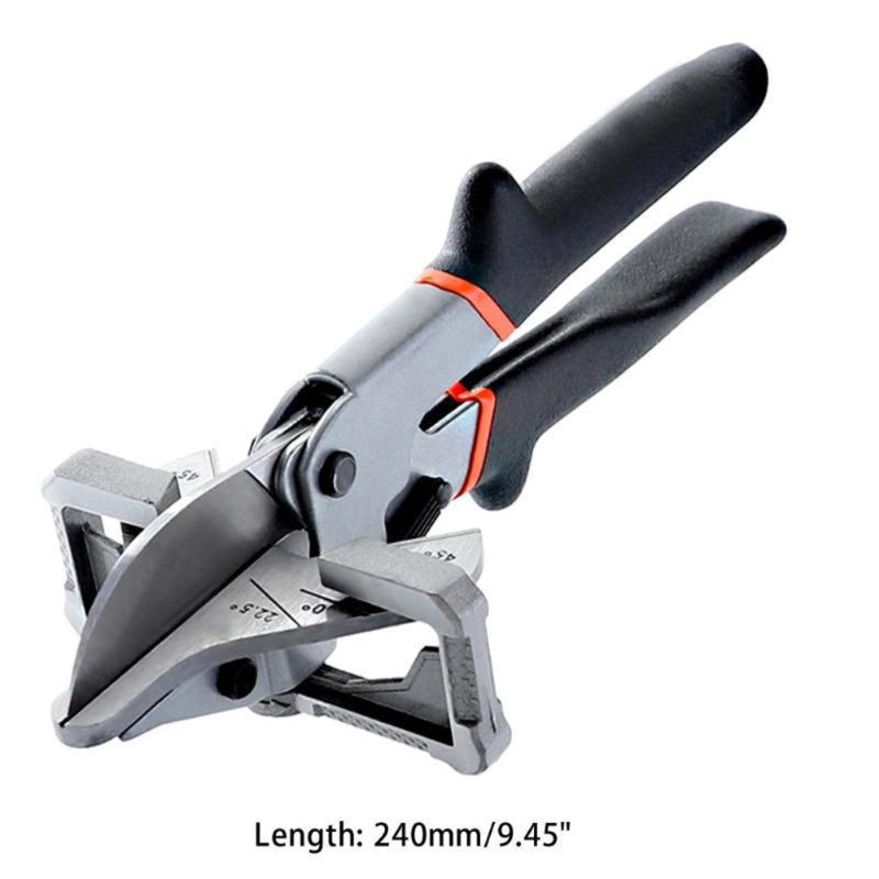 Hoek Shear 0-135 Graden Verstek Schaar Gevelbeplating Draad Pvc/Pe Plastic Pijp Slang Duct Kofferbak Cutter Huishouden sanitair Tool