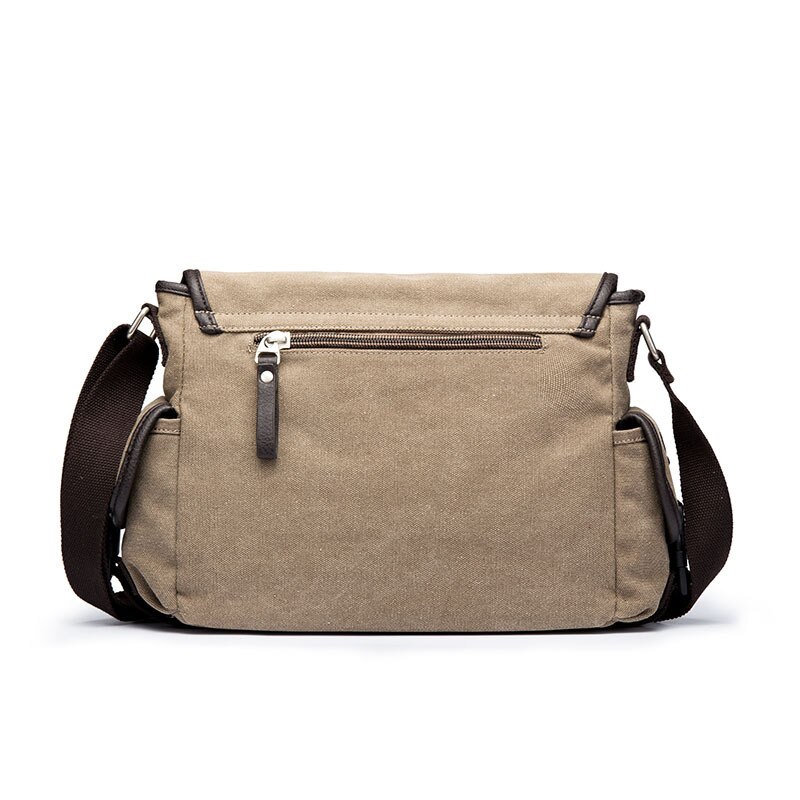 Ranhuang Mode Mannen Canvas Handtassen Vintage Tassen Mannelijke Schoudertas Grote Messenger Bags