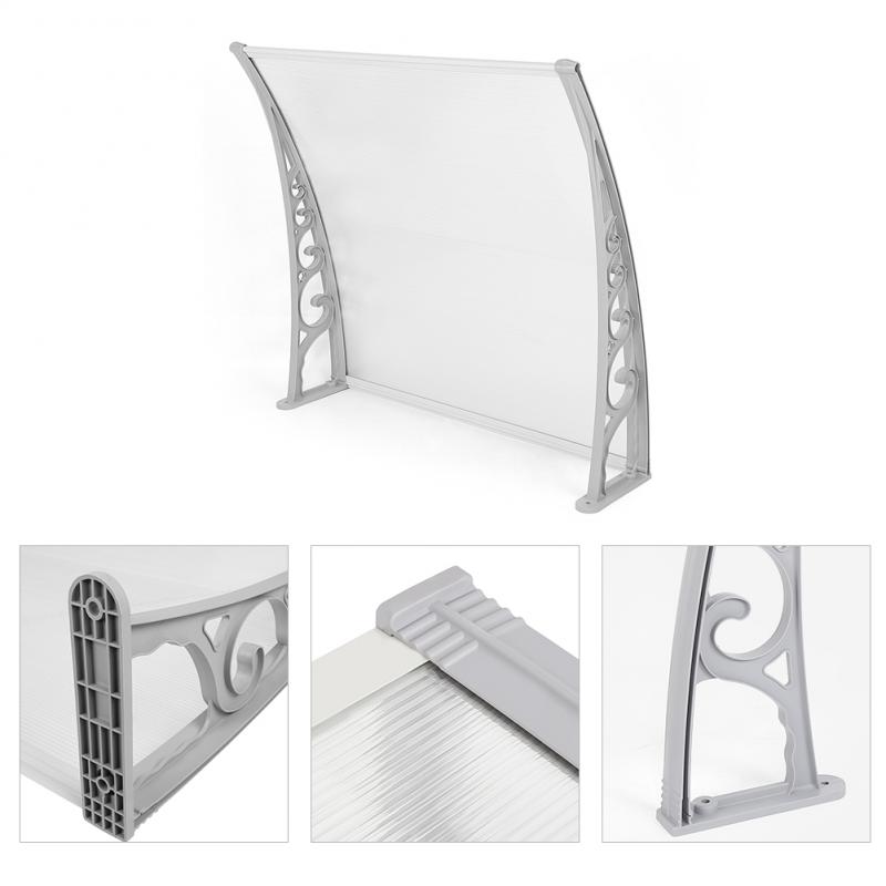 Outdoor Anti UV Ultralight DIY Sun Shelter Door Window Canopy Awning Shelter Front Back Porch Outdoor Door Shade Cover HWC