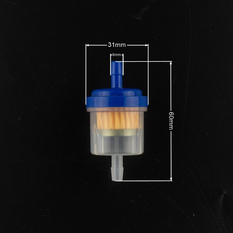 Filtre à gaz universel en ligne pour moto, filtre à carburant pour petit moteur de tondeuse à gazon, aimant Jane, 6mm, 7mm, 8mm, 1/4 ", 1PC: vert militaire