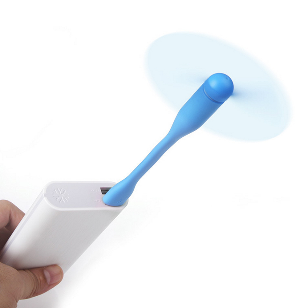 Mini USB Fan Flexible Portable Fan and USB LED Light Lamp For Power Bank & Notebook & Computer Laptop