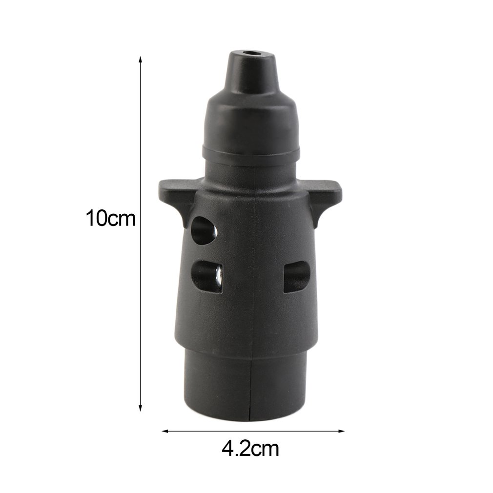 12V 7 Way Round Standard European Car Plug Connector Plastic Car Trailer RVs 7 Pin Socket Plugs For Trailers RVs Car Accessaries